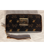 Beverly Hills Polo Club Wristlet Wallet Multi-Color EUC Logo - £7.28 GBP