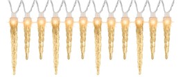 Gemmy Synchronized LED White Icicle Christmas Lights Seasonal Décor Lightshow - £29.39 GBP