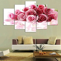 Canvas Wall Art 5 Pieces Butterfly Orchid Flowers Canvas Print Wall Art ... - £22.47 GBP