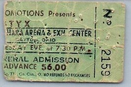 Vintage Styx Concierto Ticket Stub Marzo 29 1978 Dayton Ohio - £41.70 GBP