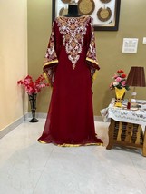 Islamic Farasha Kaftan Stylish Hand Work Dress  Long Moroccan Dubai  Gow... - $125.00