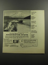 1956 Washington State Tourism Ad - Spirit Lake and Mount St. Helens - £14.58 GBP