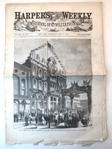 Original Harper&#39;s Weekly Magazine July 11, 1868 w/ Winslow Homer&#39;s 4th o... - $70.00