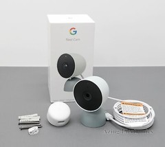 Google Nest Cam Indoor GJQ9T GA03178-US 1080p Wired Camera - Fog - £47.95 GBP