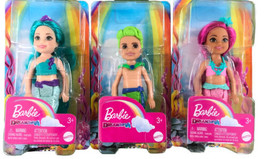Barbie Dreamtopia Lot of 3 Merboy And 2 Mermaids 5" Mattel - $24.09