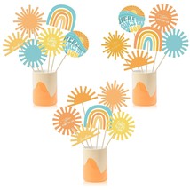 30Pcs Here Comes The Son Party Centerpiece For Table Toppers Retro Hippi... - £18.17 GBP