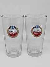 Amstel Lite Signature Pint Glass | Set of 2 Glasses - £15.47 GBP