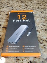 NOVOO 12 Port Hub USB-C 12 in 1 Multiport Hub.Open Box - $38.61