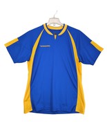 Diadora Men&#39;s L Performance Shirt Top Athletic Running Vented Blue Short... - $43.76 CAD