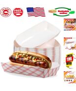 Elegant 7&quot; Paper Hot Dog Trays - Convenient 50ct for Food Trucks &amp; Home Use - $333.08 MXN