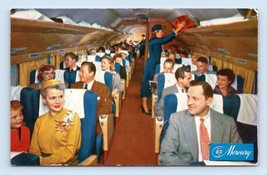American Airlines Issue DC-7 Mercury  Cabin Advertising UNP Chrome Postcard C18 - £3.90 GBP