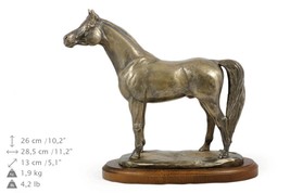 Arabian Horse, horse wooden base statue, limited edition, ArtDog - $162.00