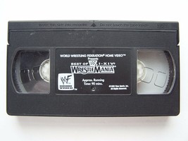 Wwf: Best Of Wrestle Mania I-XIV Vhs Tape Only - £5.90 GBP