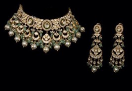 VeroniQ Trends-BollywoodStyle handmade Kundan Choker-Bridal Necklace-Gold Plated - £308.82 GBP