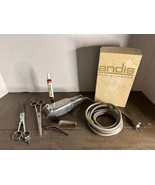 Vintage Andis Electric Hair Clippers Junior Deluxe Model JD w/ Lots Of E... - $68.37 CAD