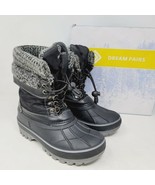 Dream Pairs Girls Boots Sz 13 M Kmonte-1 Winter Black - £14.91 GBP