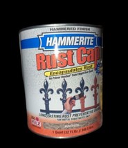 Hammerite Rust Cap Bronze Hammered Finish Metal Paint &amp; Primer 1 Qt Can ... - £51.43 GBP