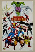1989 Marvel Poster:Spiderman,Avengers,X-Men,Punisher,Hulk,Thor,IronMan,Wolverine - £38.91 GBP