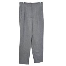 Zara Gray Tailored Trousers Womens M Straight Leg Minimalist Workwear Cl... - $14.99