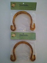 2 Dritz Bag Boutique #9874 ~ 5 1/4&quot; X 5 3/8&quot;  Faux Tortoise Shell Purse ... - $21.77