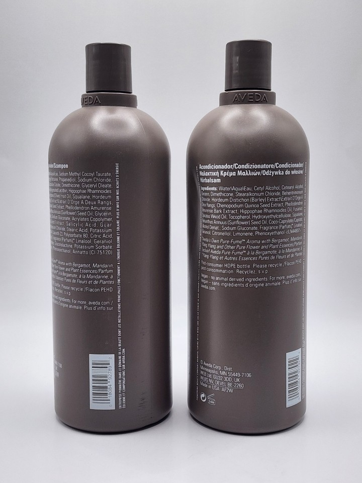 Aveda Damage Remedy Shampoo  & Conditioner Jumbo 1 Liter 33.8oz Each New Item image 2