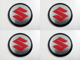 Suzuki - Set of 4 Metal Stickers for Wheel Center Caps Logo Badges Rims  - $24.90+