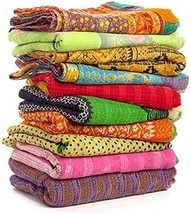 5 Pieces Mix Lot Whole Sale Kantha Quilts Vintage Cotton Bed Cover Throw... - $84.27