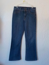 Nine West Jeans Women 10 Blue Denim Flap Pockets Arianna Stretch Cotton ... - £10.17 GBP