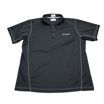 Columbia Shirt Mens M Black Polo Athletic Omni Shade Lightweight Outdoors Casual - £14.76 GBP