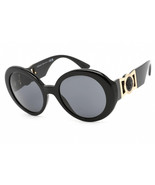 New authentic VERSACE VE4414 GB1/87 Black Round Sunglasses 55-22-145MM I... - £101.01 GBP