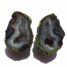 Tabasco Mexican Geode Polished Halves for Earrings Jewelry and Display   TAB1048 - £13.45 GBP