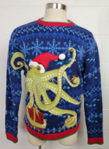 33 Degrees Octopus Ugly Christmas Sweater Funny Festive XL - $39.60