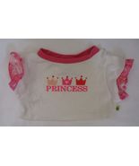 Build A Bear Workshop White &amp; Pink Princess Top Shirt - $181.42 MXN