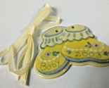 Longaberger 2003 Baby Tie On for basket Cute shoes  - $9.95