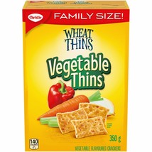 2 Boxes of Christie Wheat Thins Vegetable Thins Family Size Crackers 350 g Each - £20.58 GBP