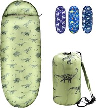 Kids Sleeping Bags For Boys – Military Green Dinosaur –, Military Dinosaur - £36.38 GBP