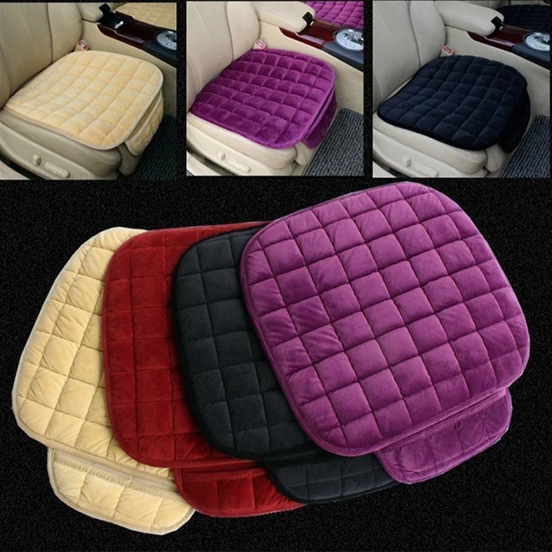 Car Seat Cover Square Winter Warmth Thick  Anti-slip Universal Front Cha... - £11.33 GBP+