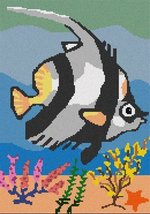 Pepita Needlepoint kit: Tropical Fish 2, 7&quot; x 10&quot; - £40.06 GBP+
