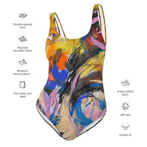 ONE-PIECE SWIMSUIT CALYPSO DORIDE VINCENTE FEAT P.R. D&#39;ORLANDO&#39;S ART - H... - £70.31 GBP