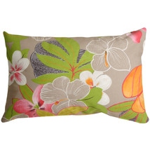 Hawaii Garden 12x20 Floral Throw Pillow, with Polyfill Insert - £32.03 GBP
