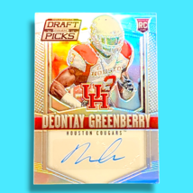 2015 Panini Prizm Deontay Greenberry Rc Auto Houston Cougars #166 Parallel - $2.48