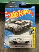 Hot Wheels Mercedes Benz 300 SL Silver Speed Graphics 9/10 196/250 IWC R... - $3.95