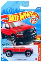 Hot Wheels - 2020 RAM 1500 Rebel: HW Hot Trucks #2/10 - #225/250 (2020) *Red* - £2.77 GBP