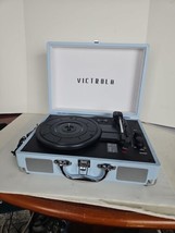 Victrola 3-Speed Bluetooth Portable Suitcase Record Player- Built In Spe... - $10.00