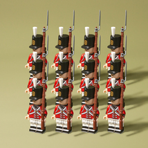 Napoleonic Wars British Fusilier Regiment Infantry Soldiers 12pcs Minifi... - $25.49