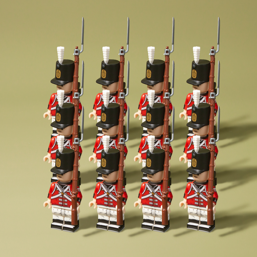 Napoleonic Wars British Fusilier Regiment Infantry Soldiers 12pcs Minifigures