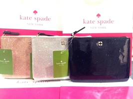 Kate Spade Mavis St Glitter Bug Mini Pouch Silver Price Increase As Of 3/21 NWT - £37.54 GBP