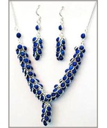 Ensemble De Collier Et Boucles D&#39;Oreilles En Argent Et LAPIR - $119.51 CAD