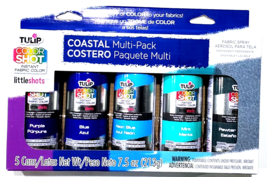Tulip Color Shot Instant Fabric Color Coastal Multi Pack Purple Blue Min... - £28.20 GBP