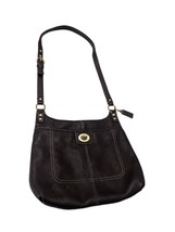 COACH Penelope BROWN Crossbody Shoulder Bag Pebble Leather Adjustable F1... - £35.60 GBP